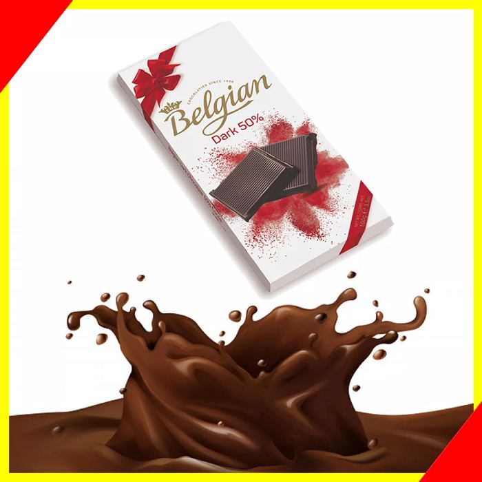 Belgian 50% Dark Chocolate Bar 100G