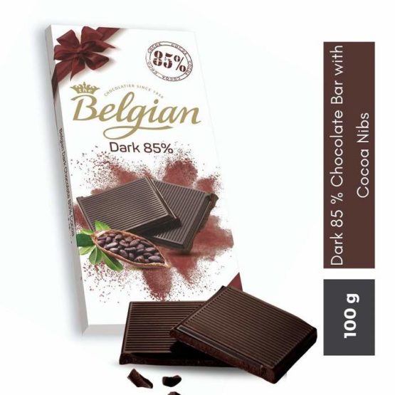 Belgian 85% Dark Chocolate Bar 100G