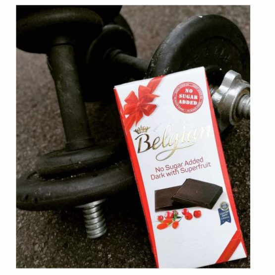 Belgian No Sugar Added Dark Chocolate with Superfruit 100G