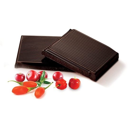 Belgian No Sugar Added Dark Chocolate with Superfruit 100G