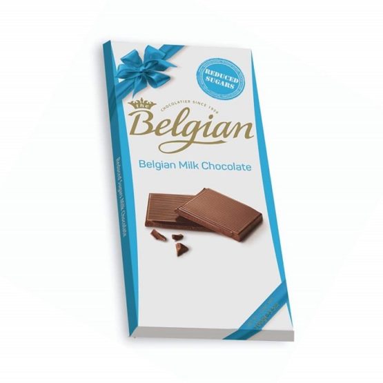 Belgian No Sugar Added Milk Chocolate Bar 100G