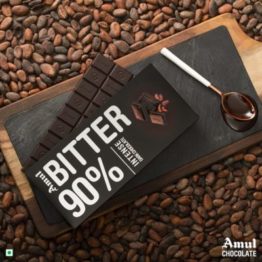 Amul Bitter 90% Dark Chocolate Bar 150G