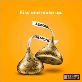 Hersheys Kisses Almonds Imported 283G