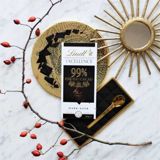 Lindt Excellence 99% Cocoa Dark Bar 50 G