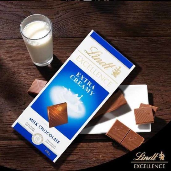 Lindt Excellence Milk Chocolate Extra Creamy 100G