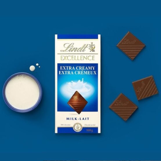 Lindt Excellence Milk Chocolate Extra Creamy 100G