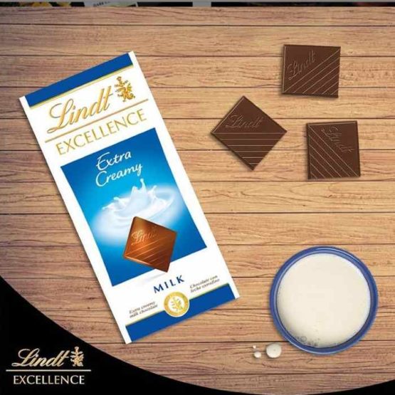 Lindt Excellence Milk Chocolate Extra Creamy 100G