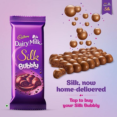 Cadbury Dairy Milk Silk Bubbly 120G
