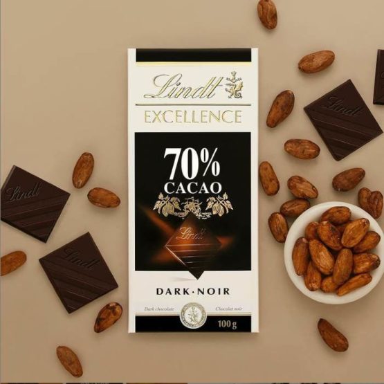 Lindt Excellence 70% Cocoa Dark Bar 100 G