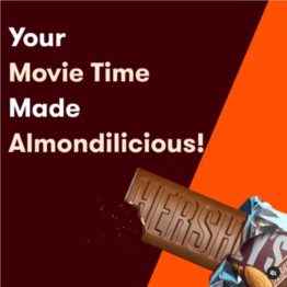 Hersheys Whole Almonds Bar 100G