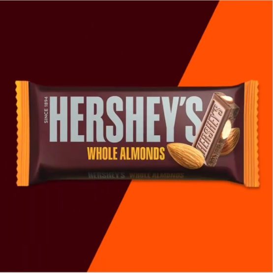 Hersheys Whole Almonds Bar 100G