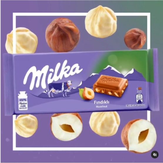 Milka Hazelnut Bar 100G