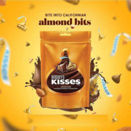 Hersheys Kisses Almond 100G