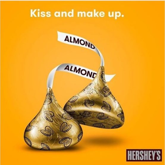 Hersheys Kisses Almond 100G