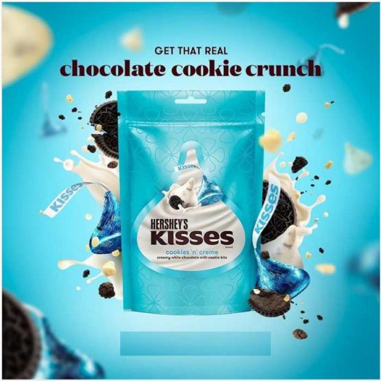 Hersheys Kisses Cookies n creme 100G
