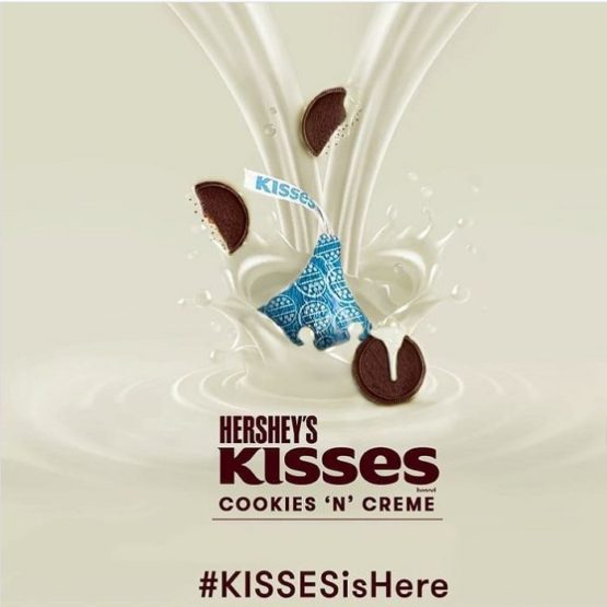 Hersheys Kisses Cookies n creme 100G