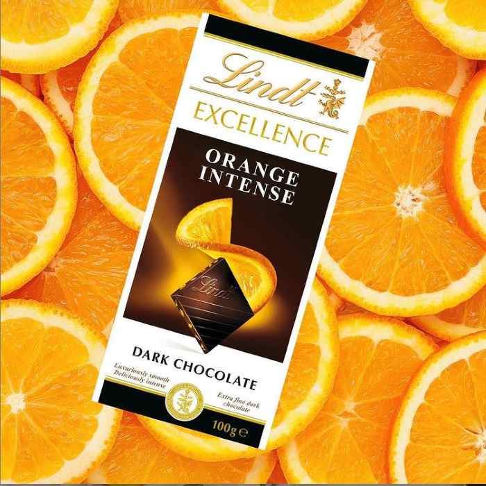Chocolat Noir Orange Intense Excellence Lindt 100Gr