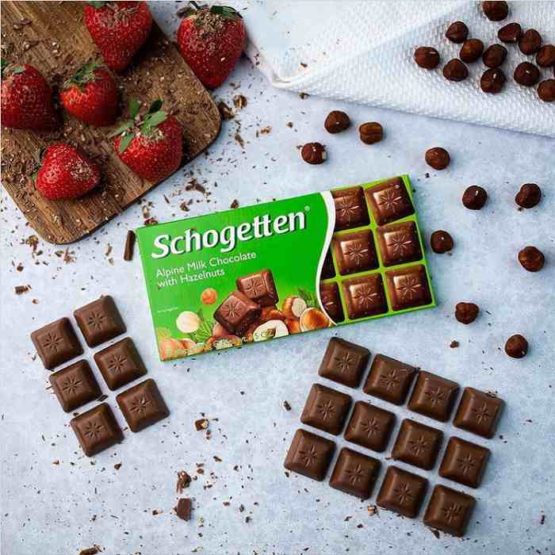 Schogetten Milk Chocolate with Hazelnut 100G