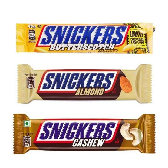 Snickers Almond, Cashew and Butterscotch