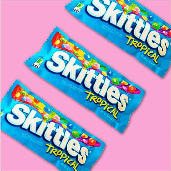 Skittles Tropical Candy 45G (Pack of 2)