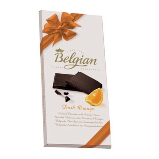 Belgian Dark Orange Chocolate Bar 100G