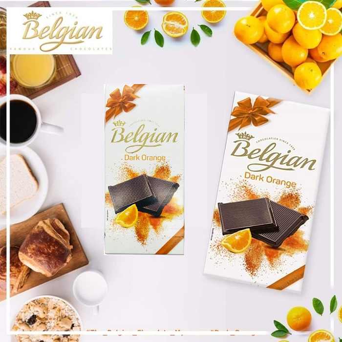 Belgian Dark Orange Chocolate Bar 100G