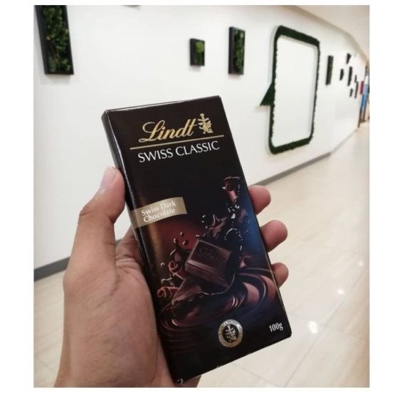 Lindt Swiss Classic Dark Chocolate Bar 100G