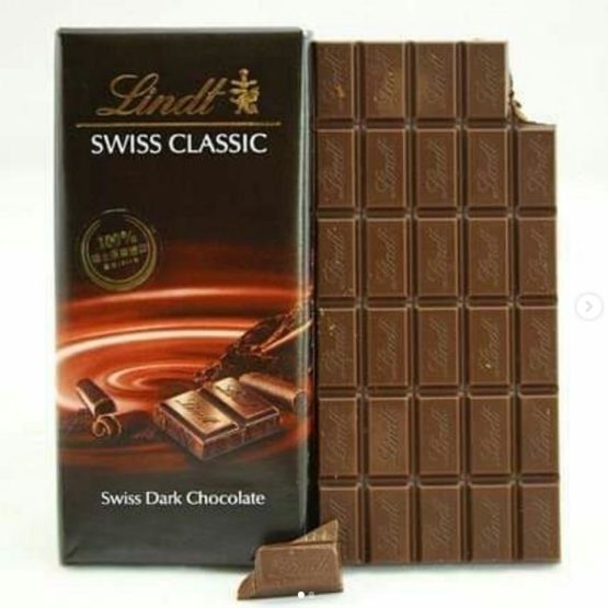 Lindt Swiss Classic Dark Chocolate Bar 100G