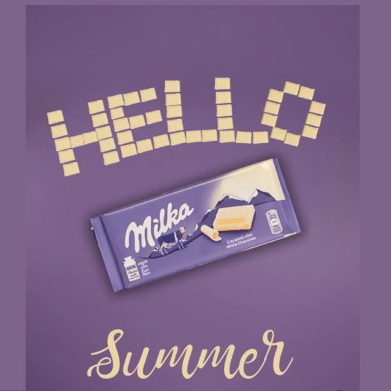 Milka White Chocolate Bar 100G