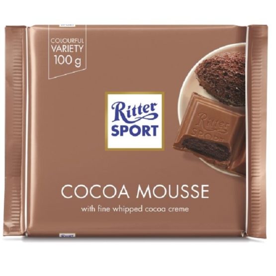 Ritter Sport Cocoa Mousse Chocolate Bar 100G