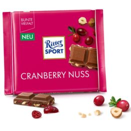 Ritter Sport Cranberry Nuss Chocolate Bar 100G