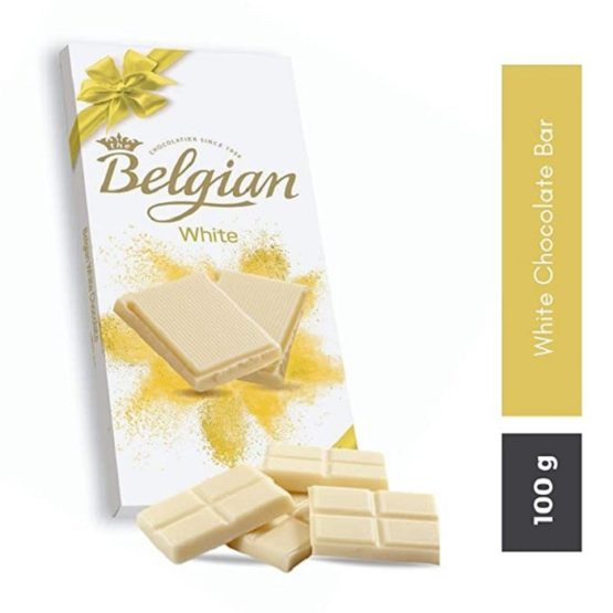 Belgian White Chocolate Bar 100G