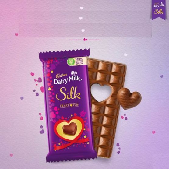 Dairy Milk Silk Heart Pop Chocolate Bar 150G