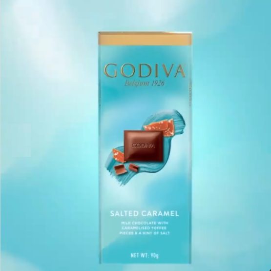 Godiva Salted Caramel Milk Chocolate Bar 90G