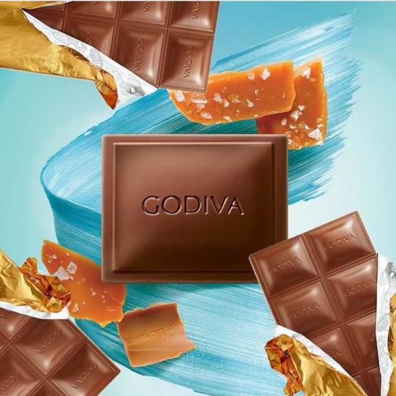 Godiva Salted Caramel Milk Chocolate Bar 90G