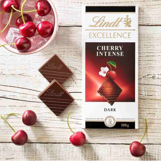 Lindt Excellence Cherry Intense Dark Chocolate 100G