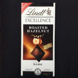 Lindt Excellence Roasted Hazelnut Dark Chocolate Bar 100G