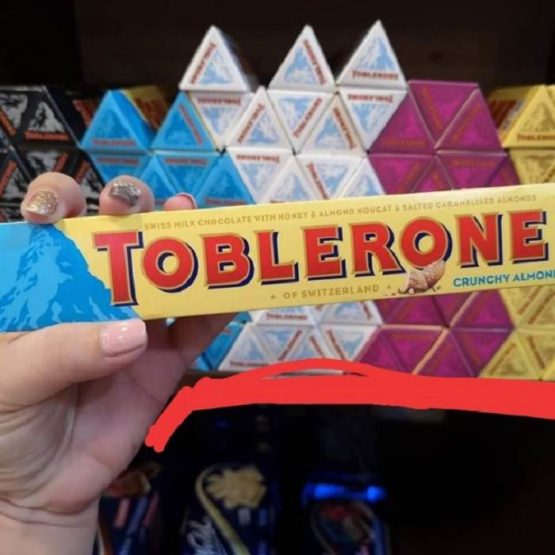 Toblerone Swiss Crunchy Almonds Milk Chocolate 100G