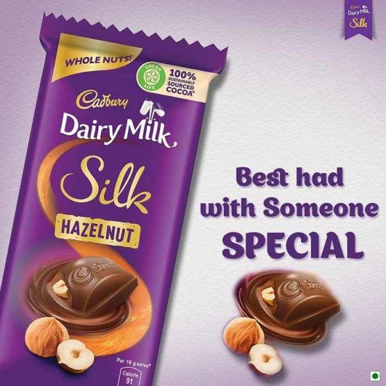 Cadbury Dairy Milk Silk Hazelnut Chocolate Bar 143G