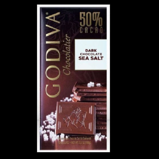 Godiva Chocolatier 50% Cacao Dark Chocolate Sea Salt 100G