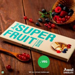 Amul Super Fruit White Chocolate 150G