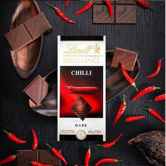 Lindt Excellence Chili Dark Chocolate 100G