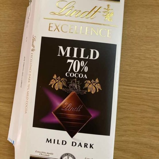 Lindt Excellence Mild 70% Dark Chocolate 100G