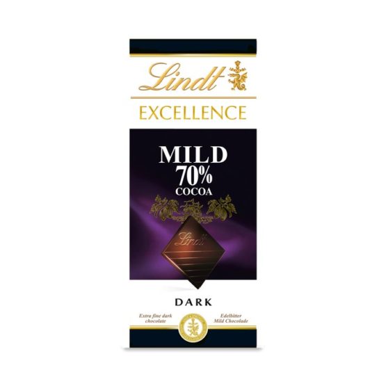Lindt Excellence Mild 70% Dark Chocolate 100G